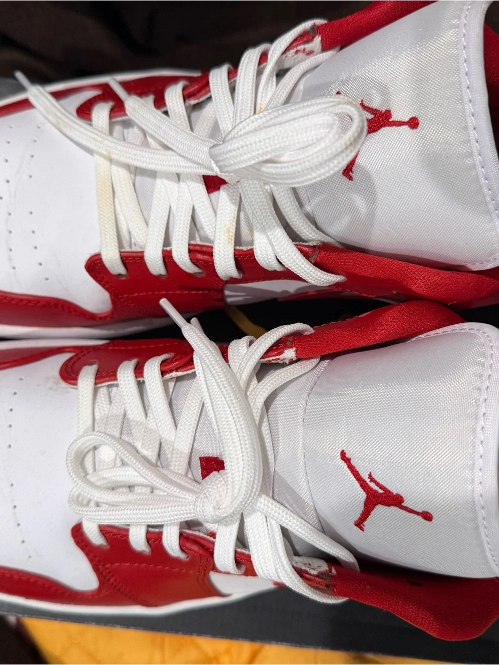 Jordan Air Jordan 1 Low - Sail, Gym Red, University Gold